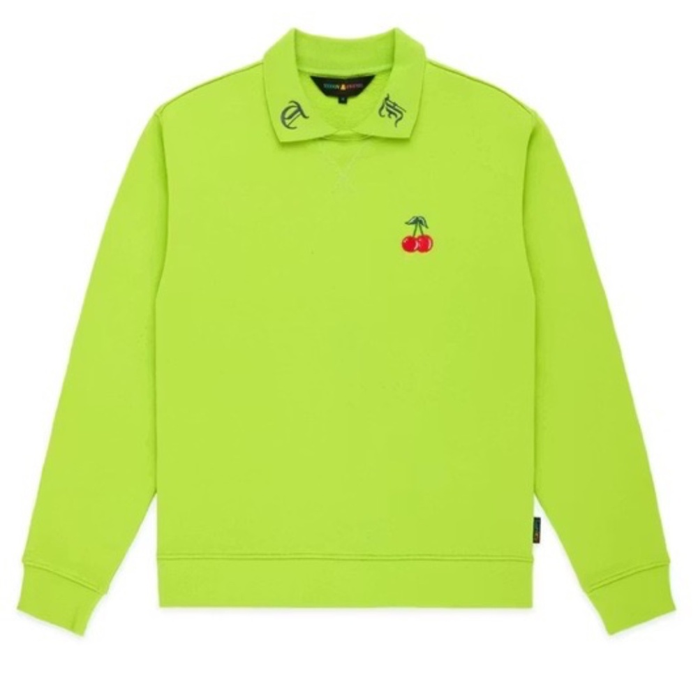 Teddy Fresh | Cherry Collar Crewneck | Men’s Small